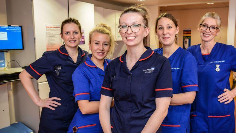 Maternity nursing team